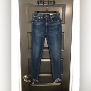 High Rise Ankle Skinny Denim Jeans